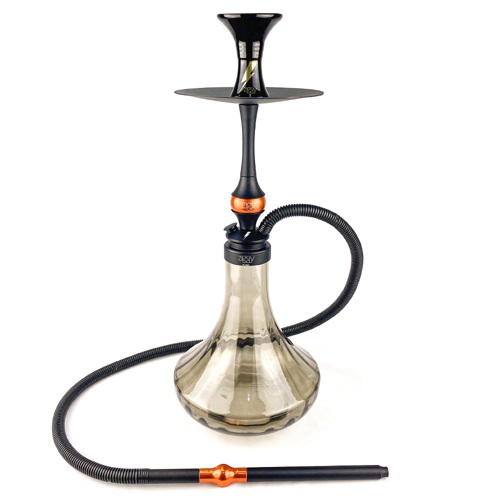 15109611610-zggflsh005.jpg Narguile Ziggy Flash - Black Orange - Imagem 1