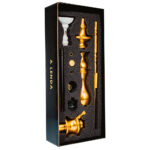 Stem Narguile Zeus Two Hoses - Dourado - Imagem 3