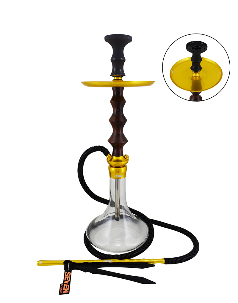 15155799099-svbrn03.png Narguile Seven Hookah Burn Eletric - Gold/Red - Imagem 1