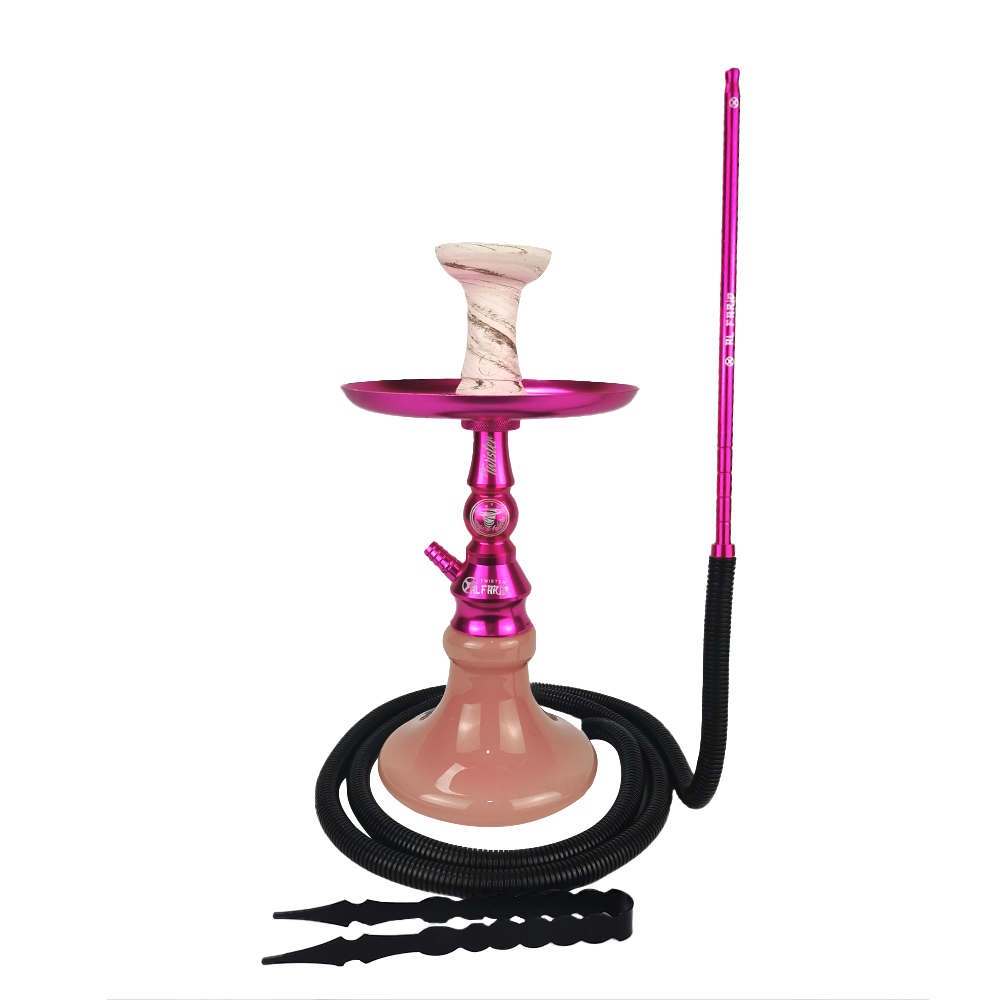 15157515491-ktws017.png Narguile Completo Al Farid Twister - Rosa/Rosa - Imagem 1