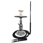 Narguile Completo Al Farid Twister - Onix/Fumê Liso