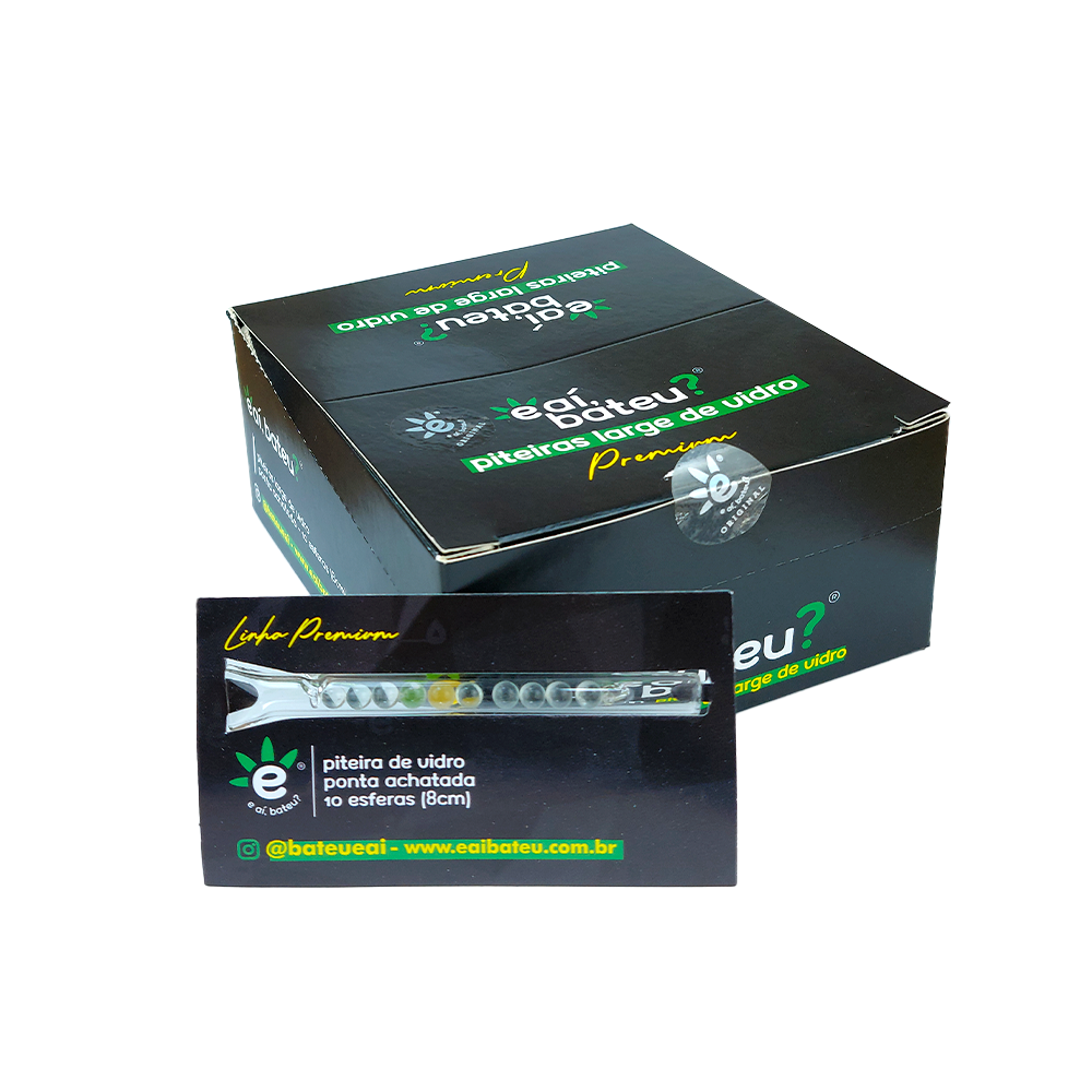 15165363455-ktpt01.png Kit Piteira de Vidro Ponta Achatada 10 Esferas REF568 Eai Bateu? (24 Uni) - Imagem 1