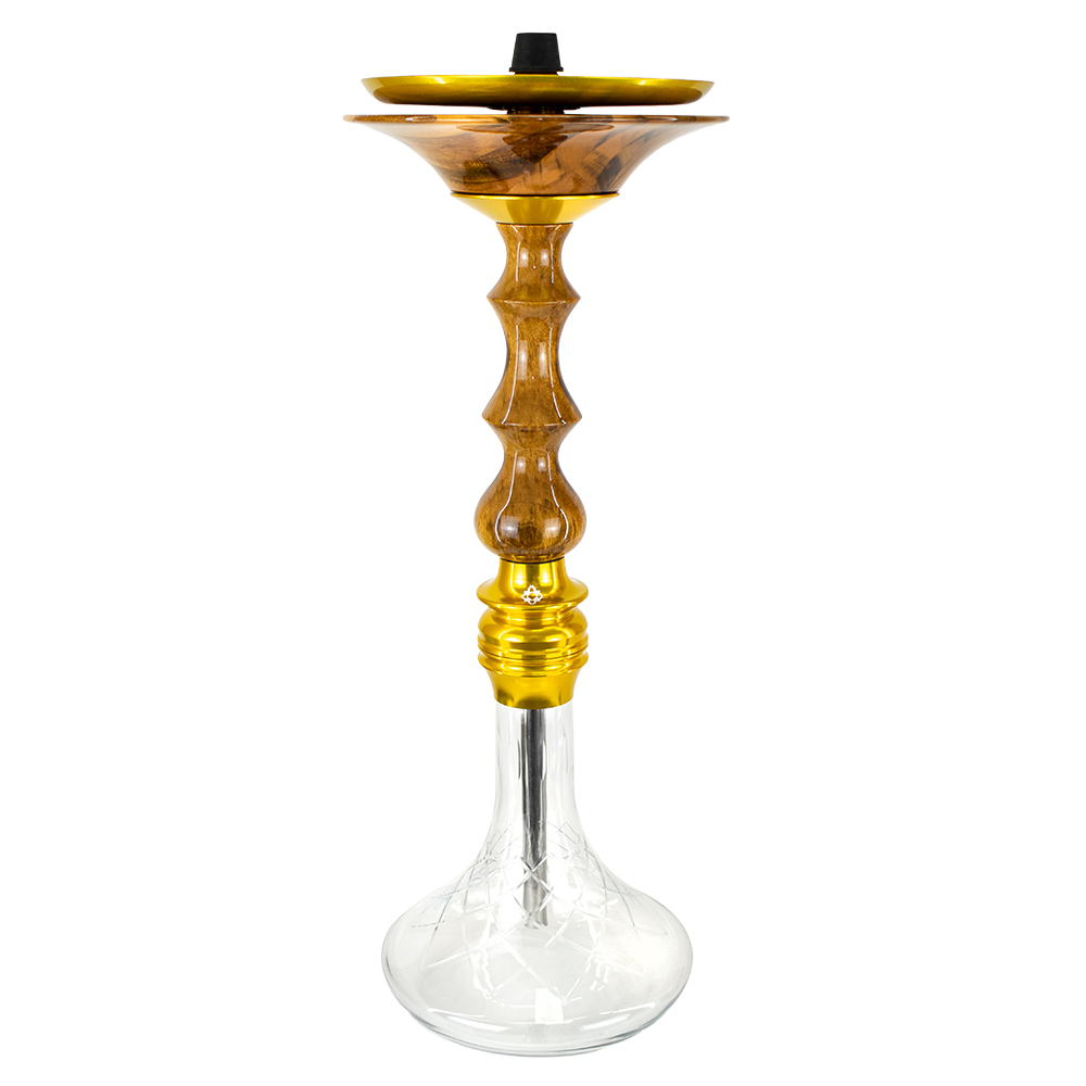 15165762752-amzd06.jpg Narguile Amazon Hookah Designo - Dourado/Redwood - Imagem 1