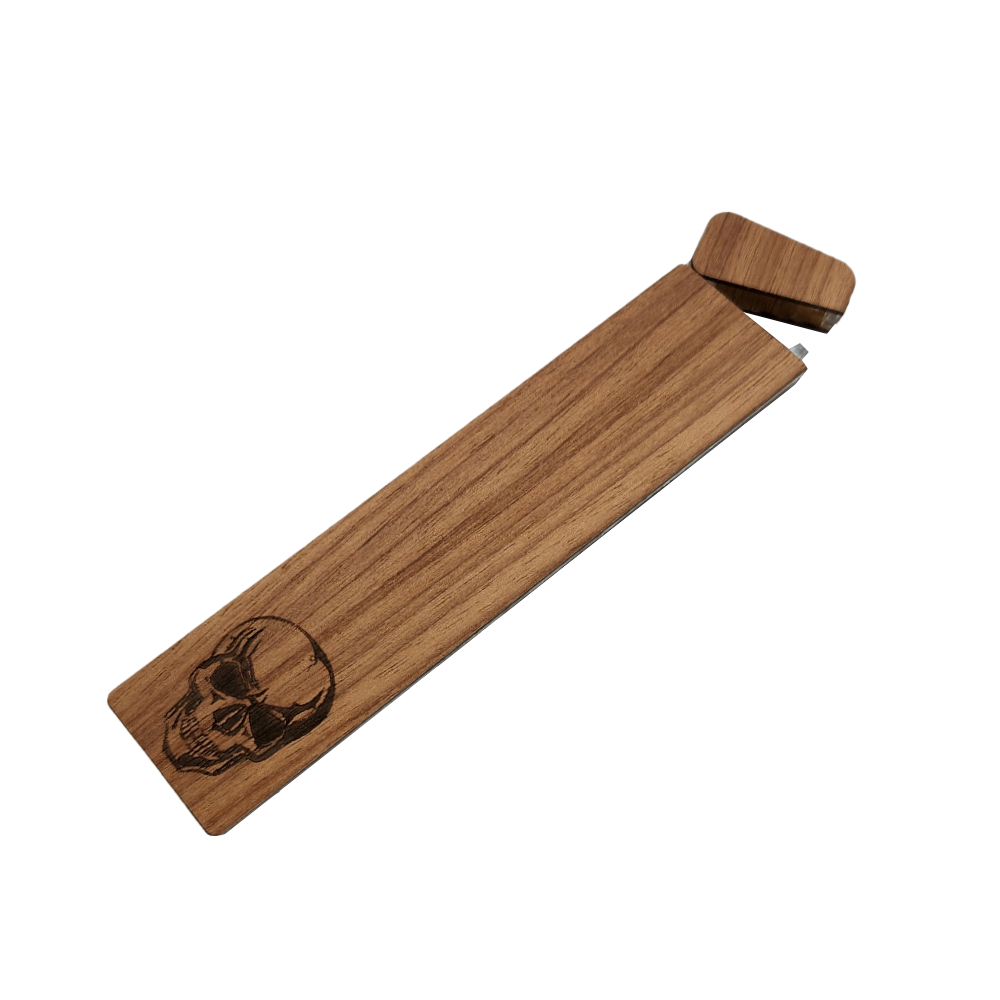Case Hemp Wood Burning Grande – Caveira – Essênciaz