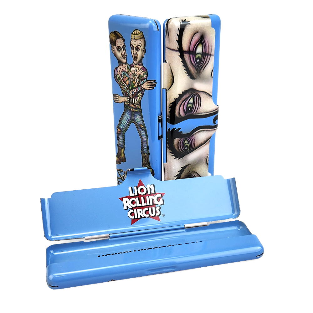 15183394284-pdhs2r12.png Case de Metal Para Seda King Size Lion Circus - Silver Fuck & Jelly Belly - Imagem 1