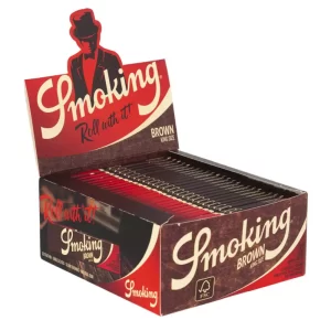 Seda Smoking Brown King Size Original (Caixa com 50 livretos de 33 folhas)