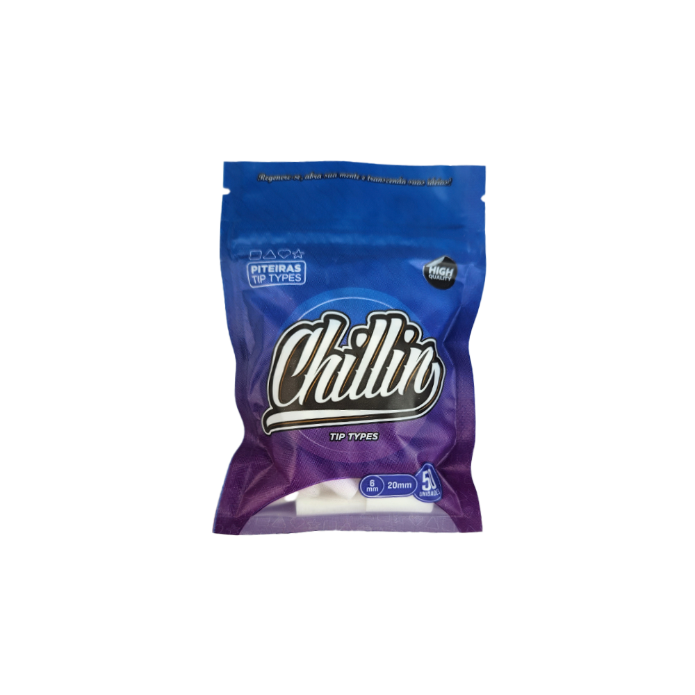 Piteira Chillin Tip Types 6mmX20mm (Pacote Com 50 Unidades) – Essênciaz