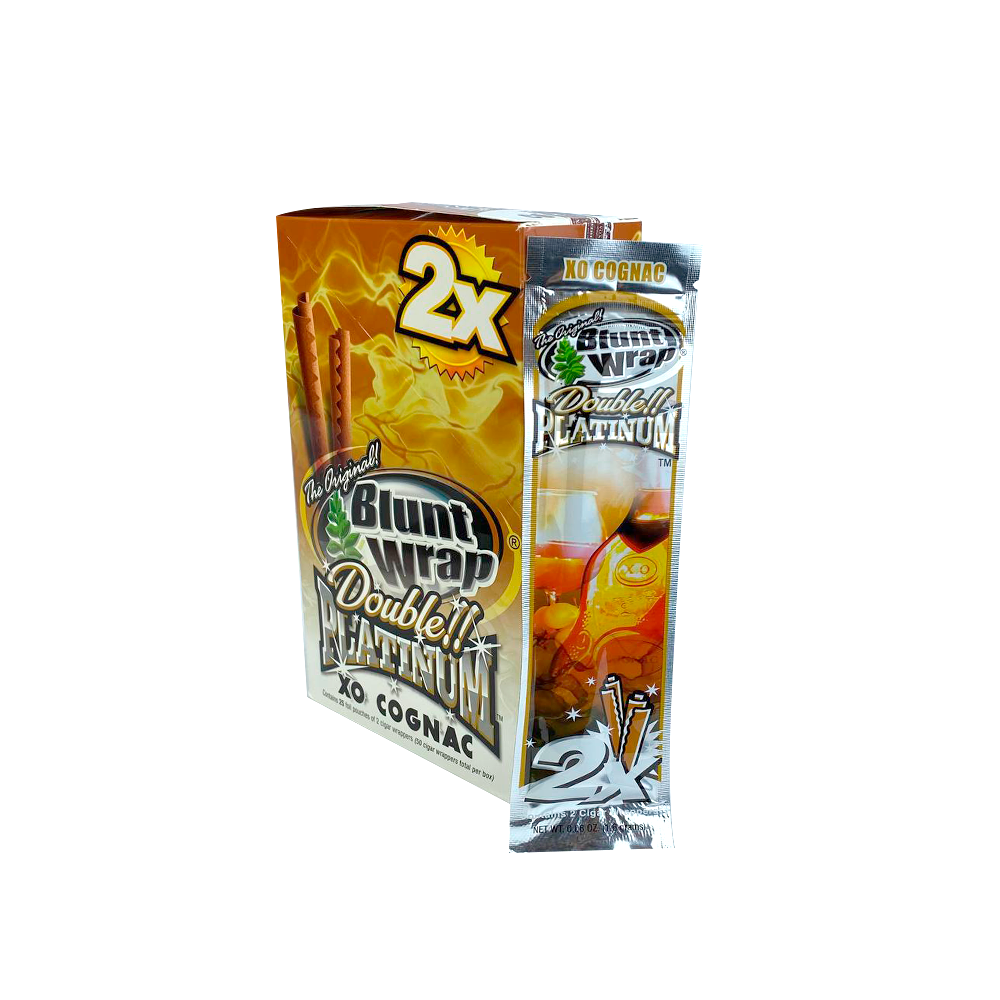 15184501110-bwdpc06.png Display Seda Blunt Wrap Double Platinium (CX/25 Pacotes Com 2 un) - Xo Cognac - Imagem 1
