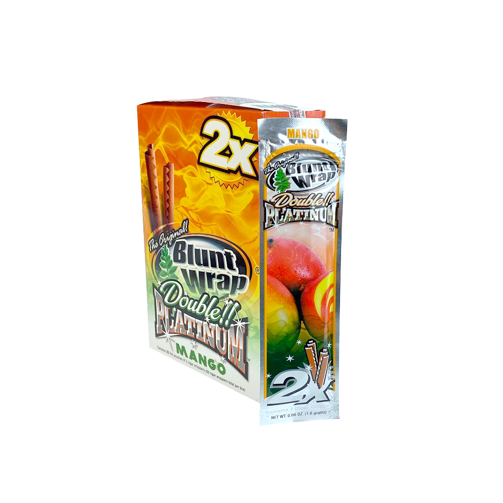 15184505911-bwdpc03.png Display Seda Blunt Wrap Double Platinium (CX/25 Pacotes Com 2 un) - Mango - Imagem 1