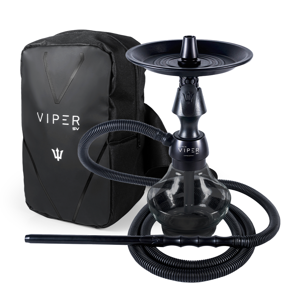 15209454686-blsap11.png Narguile Completo Triton Viper SV - Preto + Bolsa SV - Imagem 1