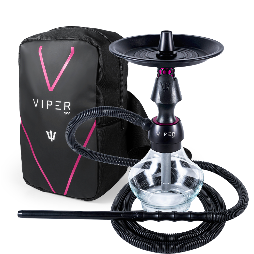 15209454793-blsap12.png Narguile Completo Triton Viper SV - Rosa + Bolsa SV - Imagem 1