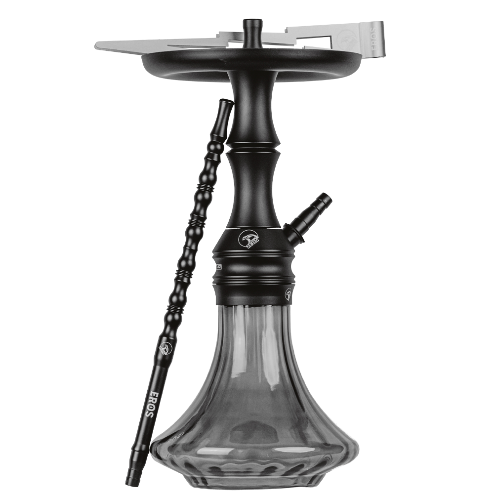 15212783348-ngtrz04.png Narguile Completo Zeus Eros - Black Fosco/Clear - Imagem 1