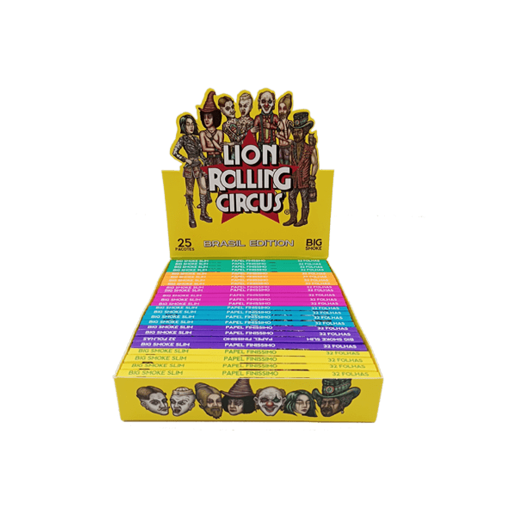 15262608572-akjns07.png Seda Lion Rolling Circus Brasil Edition Slim (25 Livretos C/32 Folhas) - Imagem 1