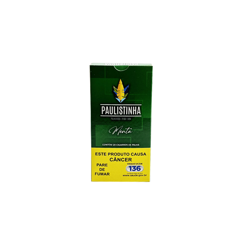 15305947943-yyyuuaa01.png Cigarro De Palha Paulistinha - Menta (Maço com 20un) - Imagem 1
