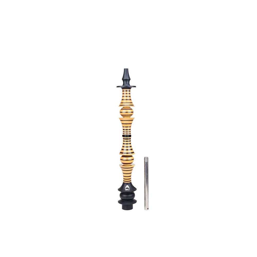 6Q4J24XRU Stem Narguile Marajah Hookah Umbrella Grande Preto/Preto Stripes - Imagem 1