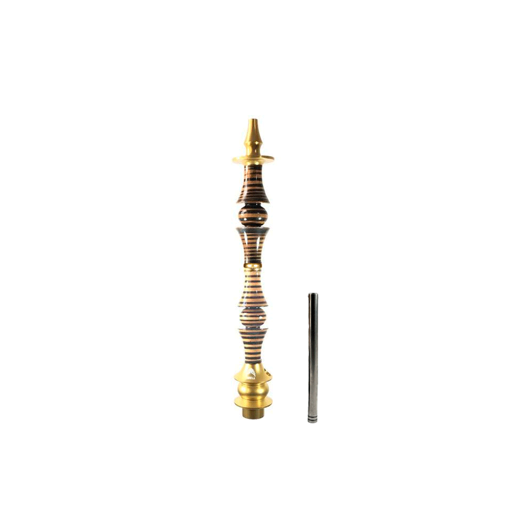 CSSEKFRN5 Stem Narguile Marajah Hookah Umbrella Grande Dourado/Preto Stripes - Imagem 1