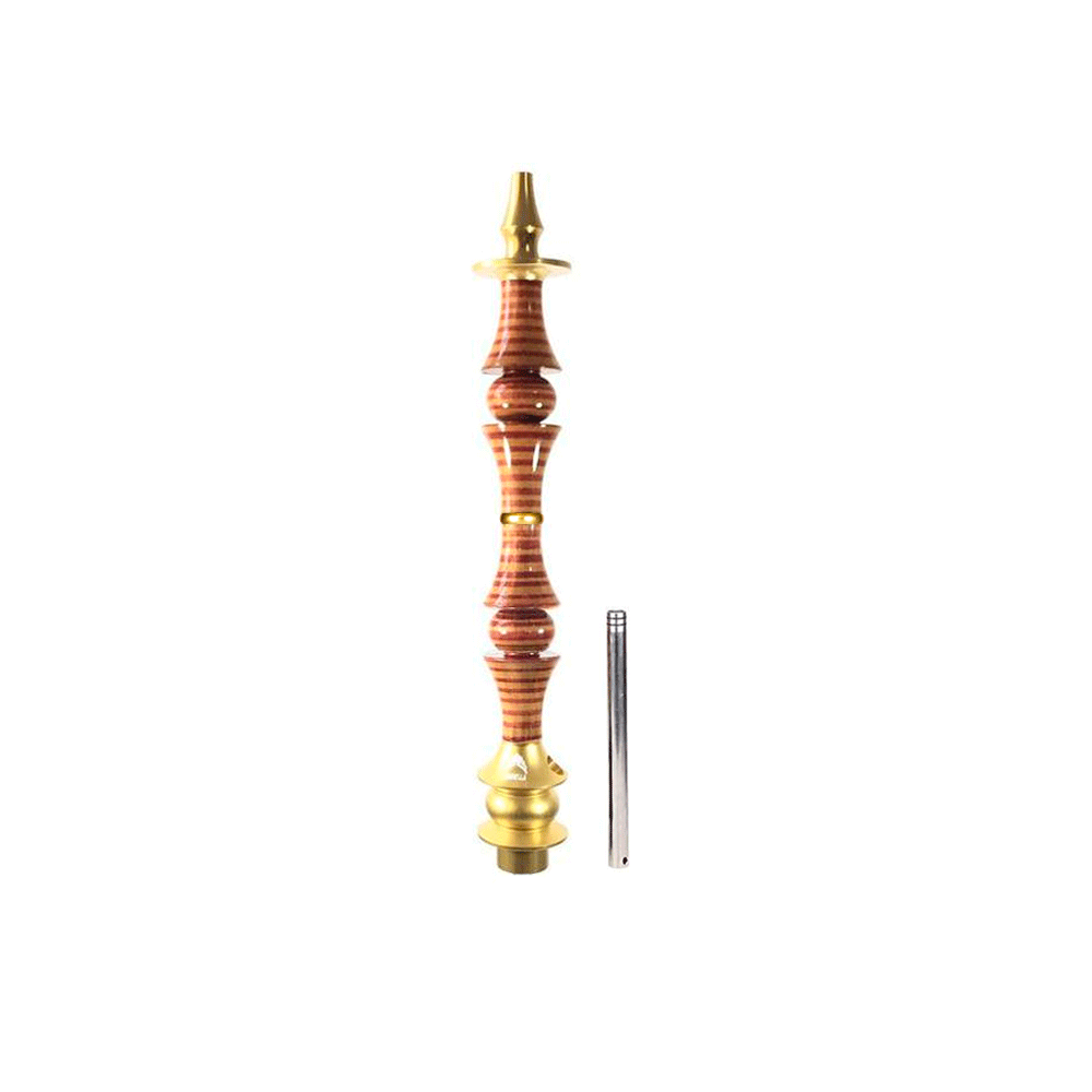 F68KSKWLW Stem Narguile Marajah Hookah Umbrella Grande Dourado/Vermelho Stripes - Imagem 1