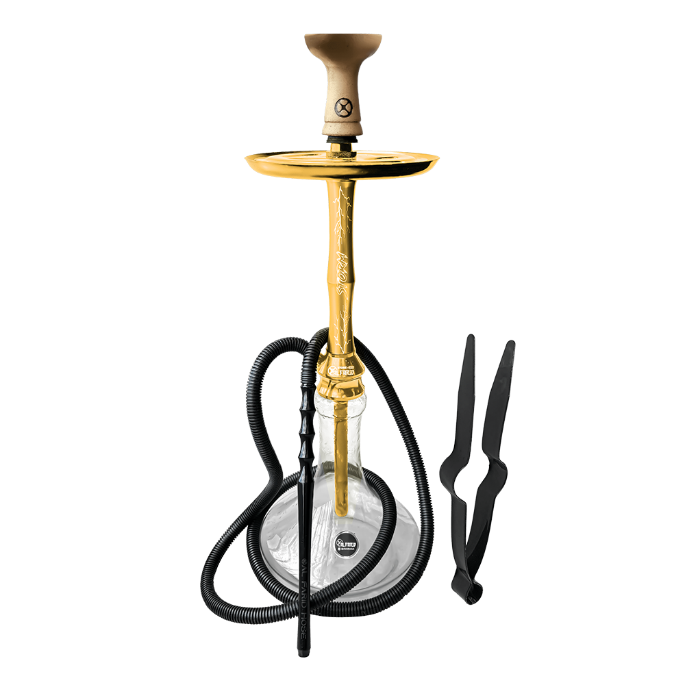 PLUS-OURO Narguile Completo Al Farid Storm Plus - Ouro - Imagem 1