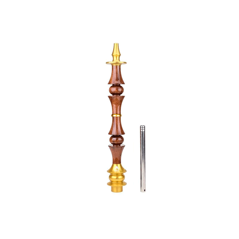 Q98WLVKG8 Stem Narguile Marajah Hookah Umbrella Grande Dourado/Marrom Brilhante - Imagem 1