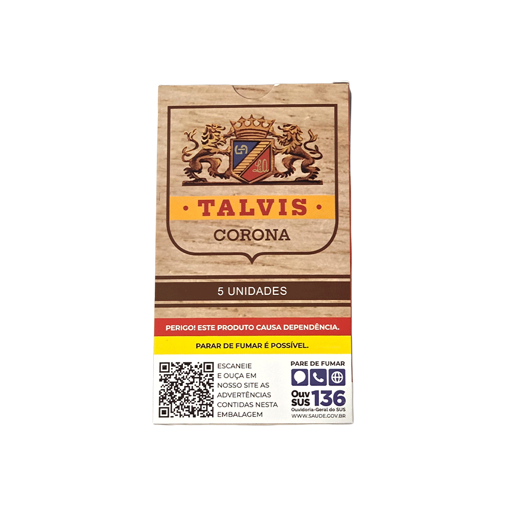 CHATRI01 (3) Charuto Talvis Corona - Brown (5 Cigars) - Imagem 1