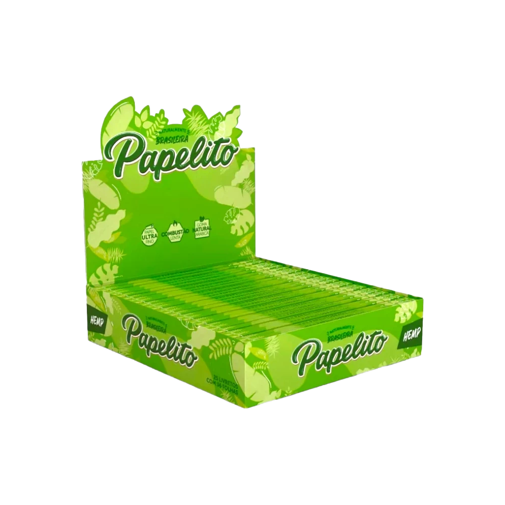 15373329772-ppppli02.png Seda Papelito King Size Hemp (25 Livretos C/36 Folhas) - Imagem 1