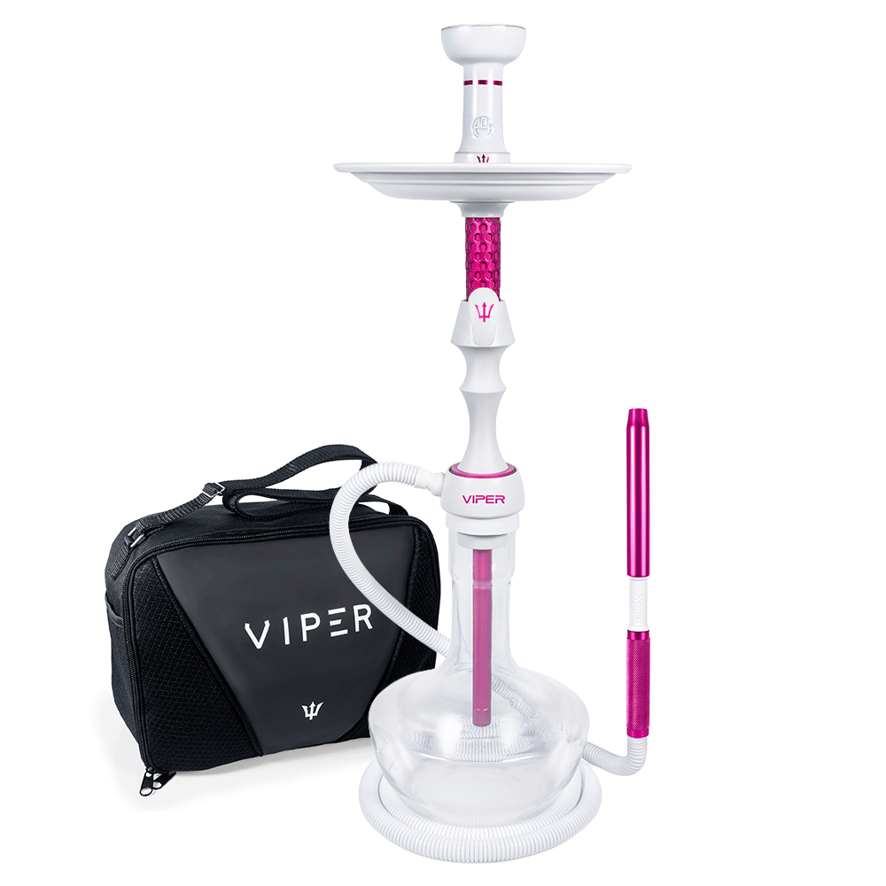 15601488378-kaisnlm01.png Narguile Completo Triton Viper Bolsa - Branco/Pink - Imagem 1